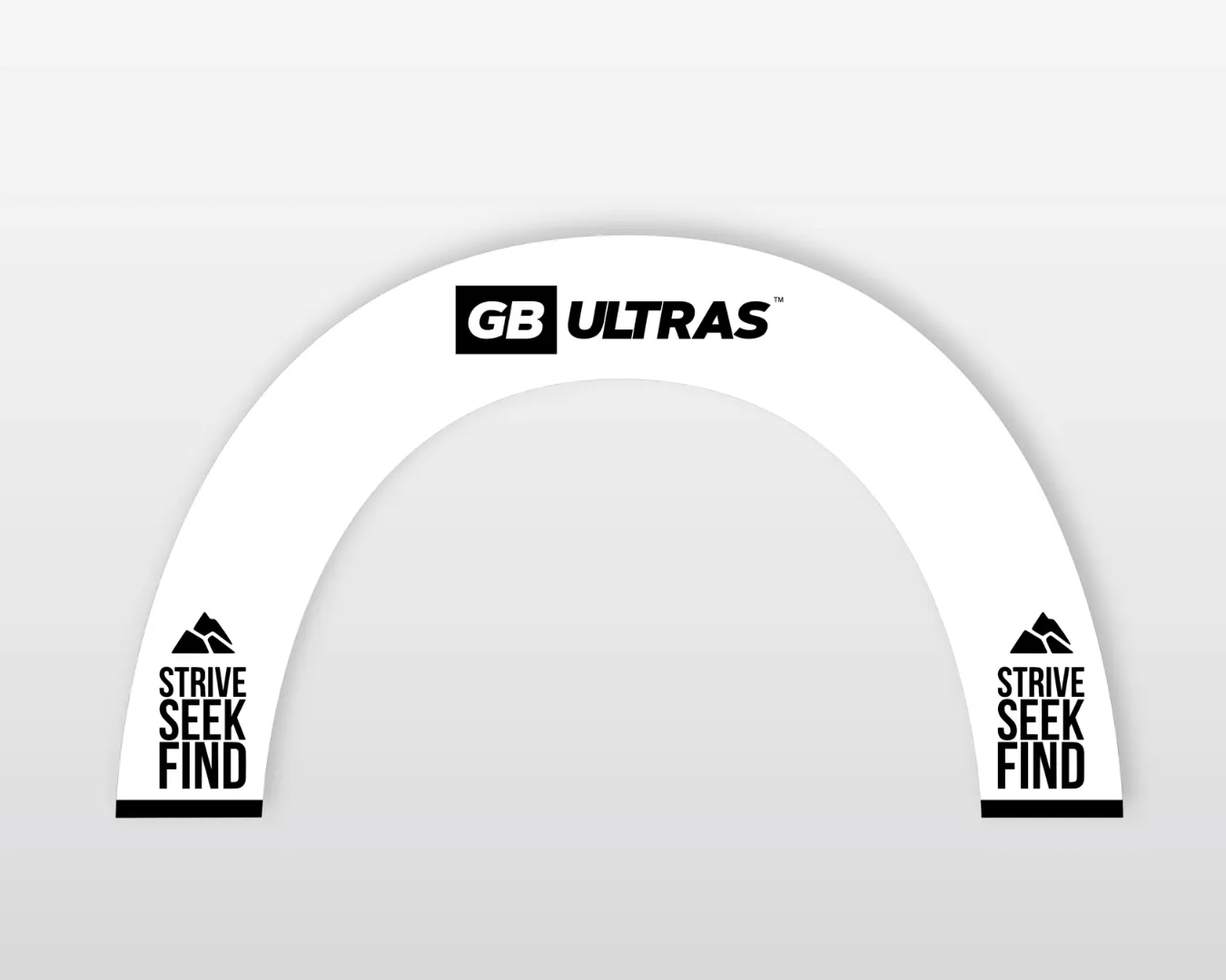 GB Ultras branded event start/finish arch design