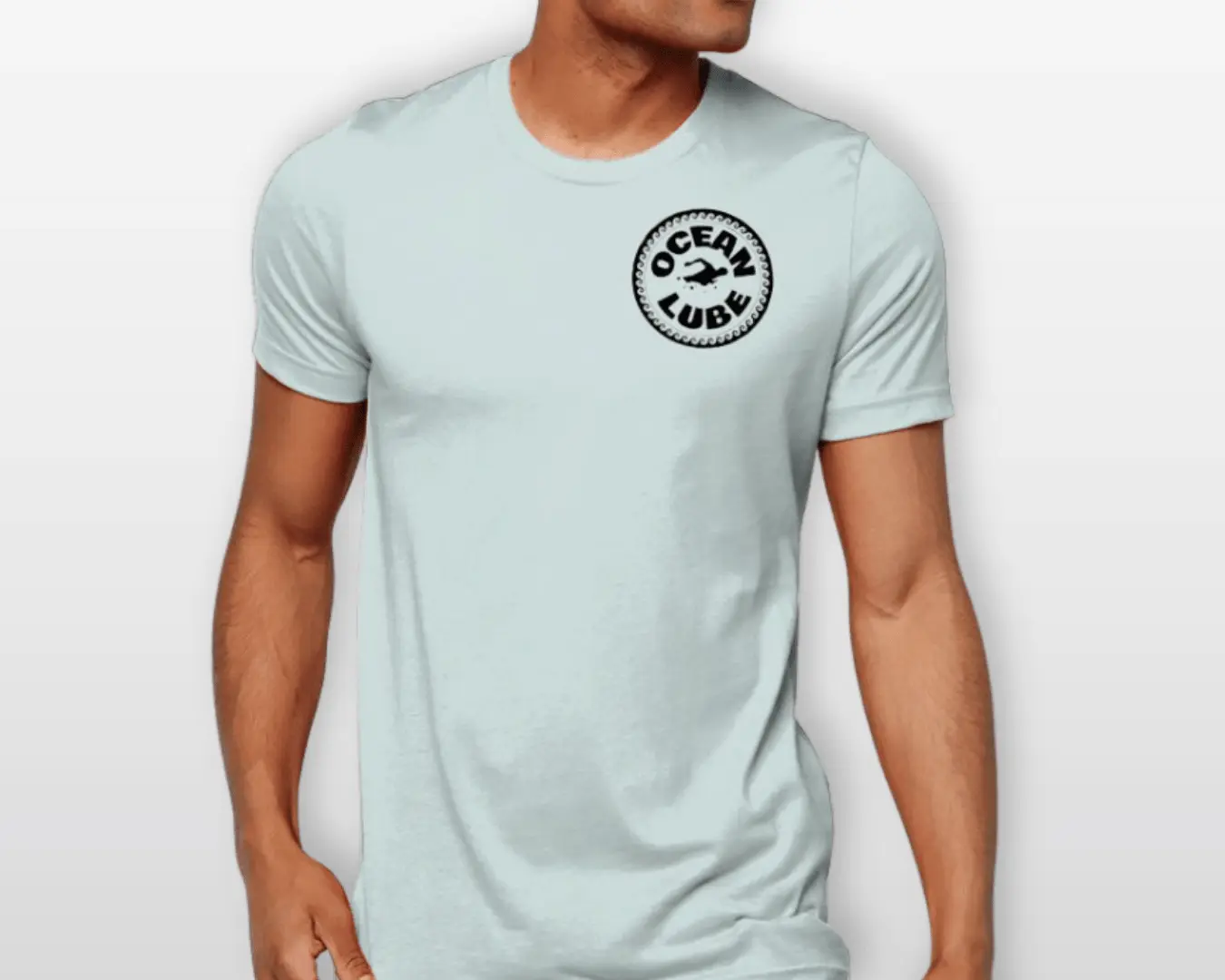 Ocean Lube branded t-shirt with logo design